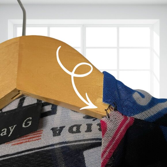 DAY G Retro Y2K License Plate Print Sheer Zipper Bodysuit Leotard - Rare Pop Art - Picture 11 of 13